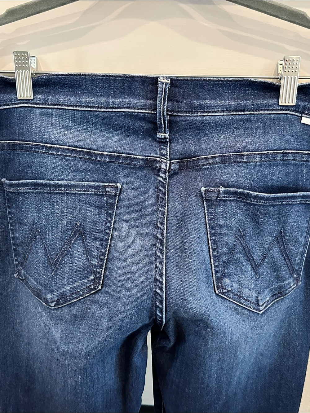 MOTHER Women's Dark Blue Flare Jeans